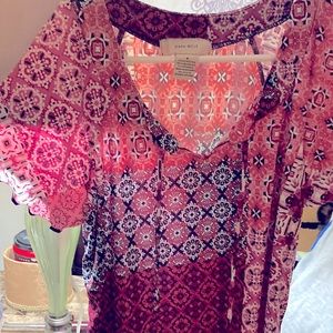 Diana Belle pink spandex shirt